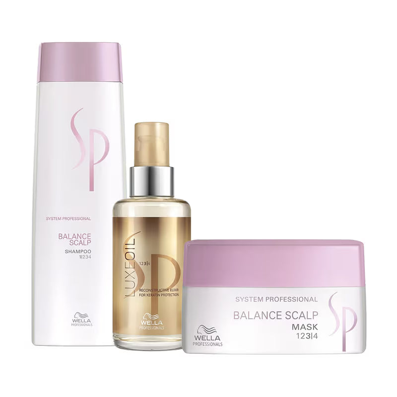 SP Balance Scalp Shampoo, Mask & Hair Oil Combo