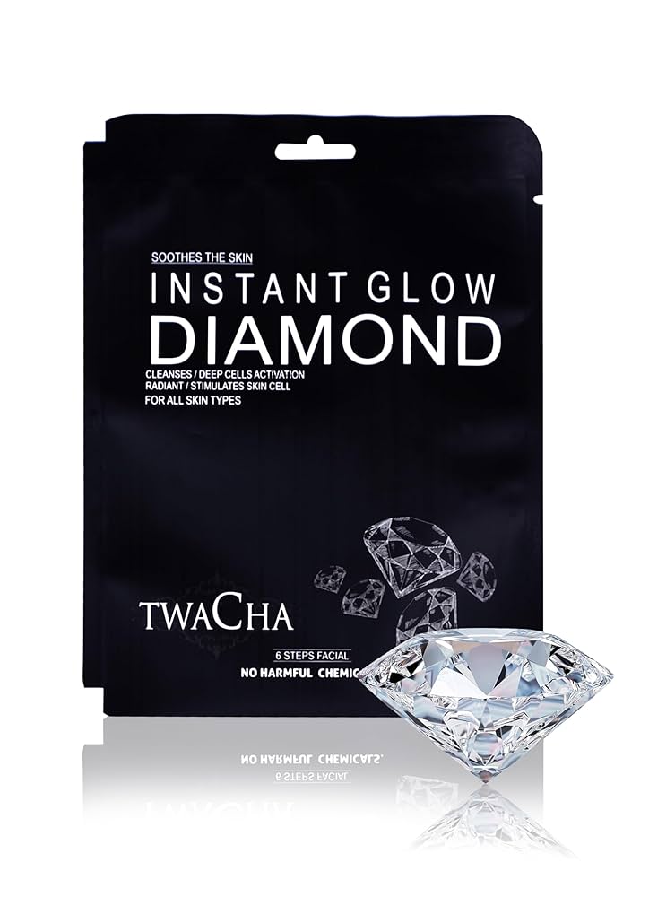 Twacha Organic Instant Diamond 6 Steps Facial Kit-Single use