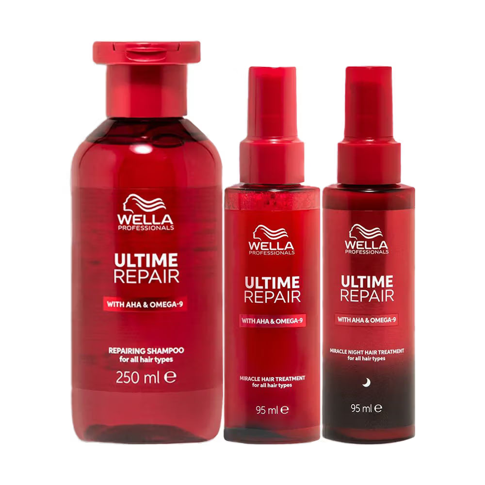 Wella Professionals Ultime Repair Shampoo, Night & Day Hair Care Set