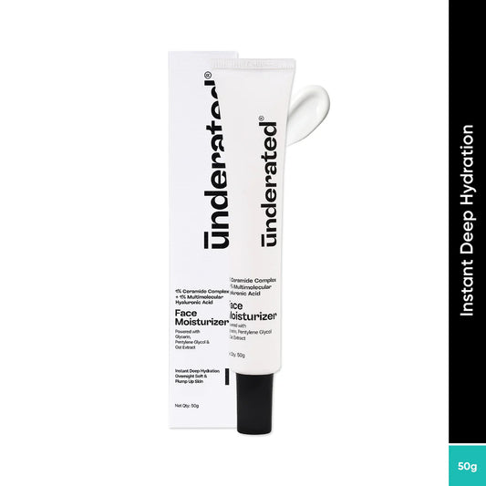 Underrated 1% Ceramide Complex + 1% Multimolecular Hyaluronic Acid Face Moisturizer 50ML