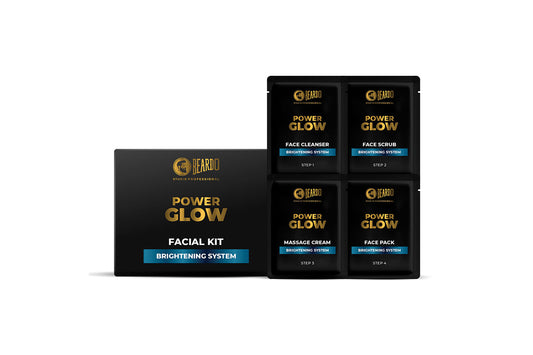 Beardo Power Glow Facial Kit  Single use (6 Qnty)