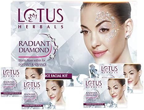 LOTUS Herbal Radiant Diamond Facial kit (4 kits)
