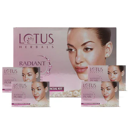 LOTUS Herbal Radiant PEARL Facial Kit (4 kits)