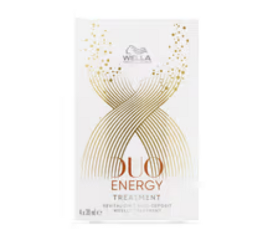 Wella Duo Energy Revitalizing Hair Treatment packaging on white background