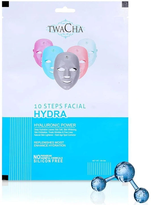 Twacha Hydra Facial 10 Steps Facial Kit-Single use
