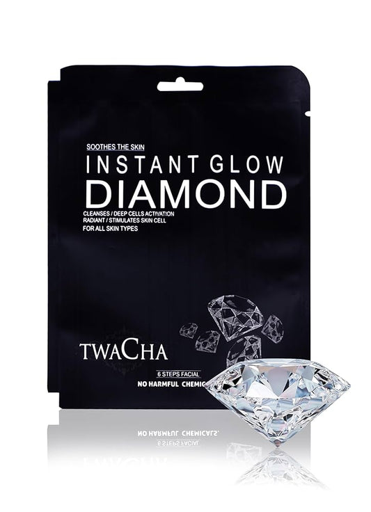 Twacha Organic Instant Diamond 6 Steps Facial Kit-Single use
