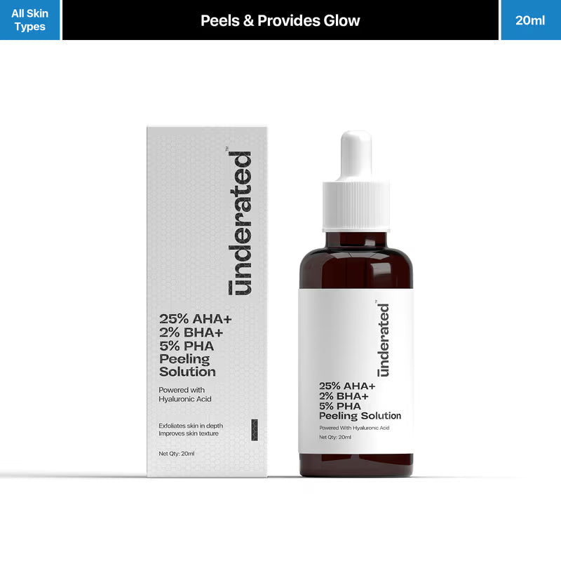Underrated 25% AHA 2% BHA 5% PHA Peeling Solution 20ML