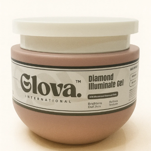 100% Natural Diamond Illuminate Gel | Extract Glow Gel for Natural Skin Illumination and Hydration