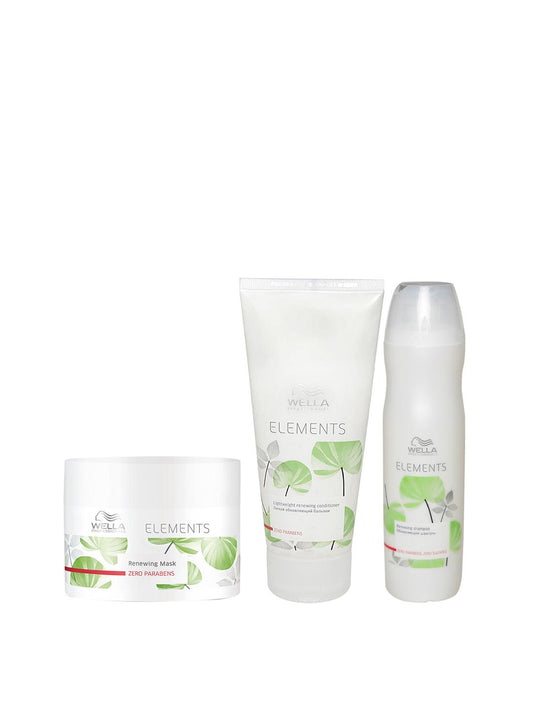 Wella Professionals Elements Shampoo + Conditioner + Mask Set
