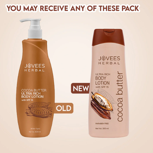 Jovees Herbal Body Lotion-Cocoa Butter 300ml 1+1
