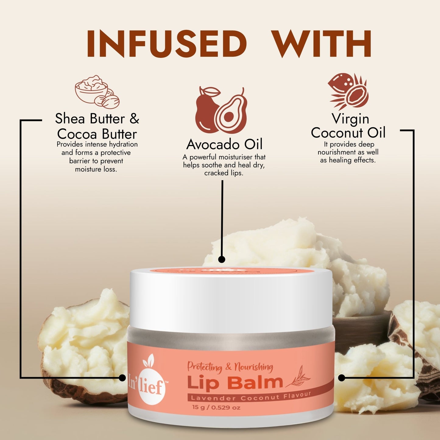 In'Lief's  Lip Balm (15gm)