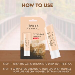 Jovees.LIP BALM VIT-E WITH SPF15-5GM